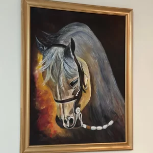 Elegant Horse in Oil